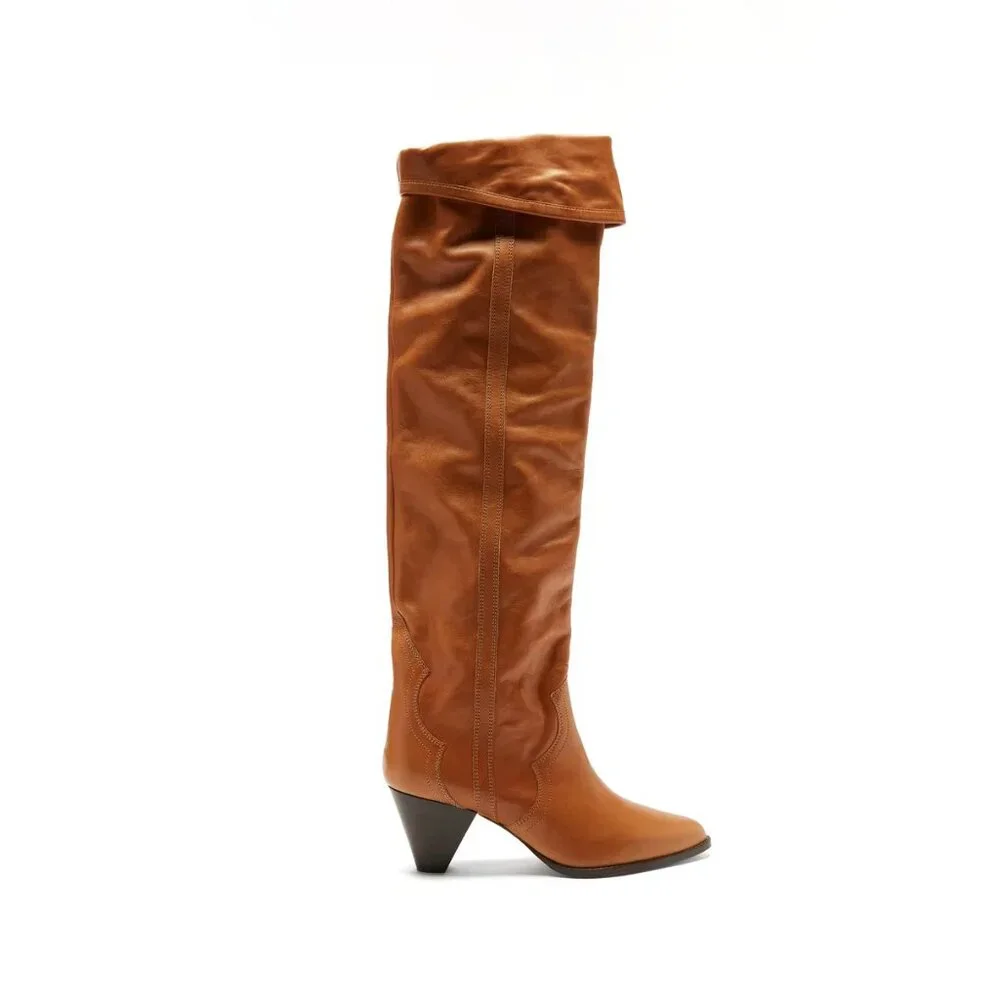 Isabel Marant Remko Over The Knee Western Boots Size EU 36 US 6